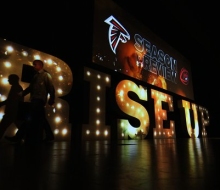 Atlanta Falcons Rise Up Letter Mapping